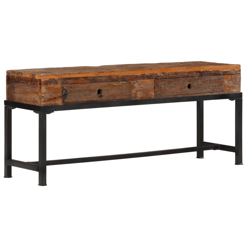 TV-Møbel Tre TV-benk gjenvunnet heltre 110x30x46 cm