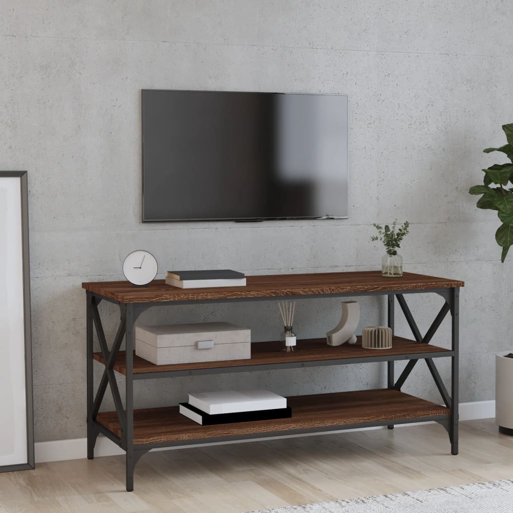 TV-Møbel Brun Eik Tv-benk 100x40x50 cm