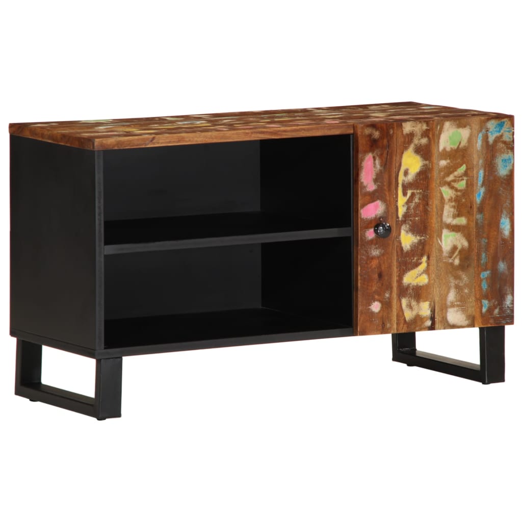 TV-Møbel Tre TV-benk 80x33x46 cm gjenvunnet heltre og