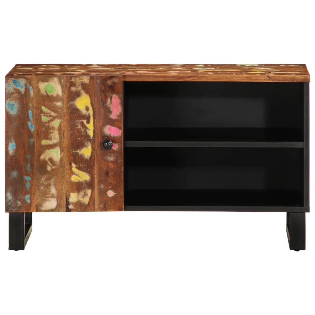 TV-Møbel Tre TV-benk 80x33x46 cm gjenvunnet heltre og