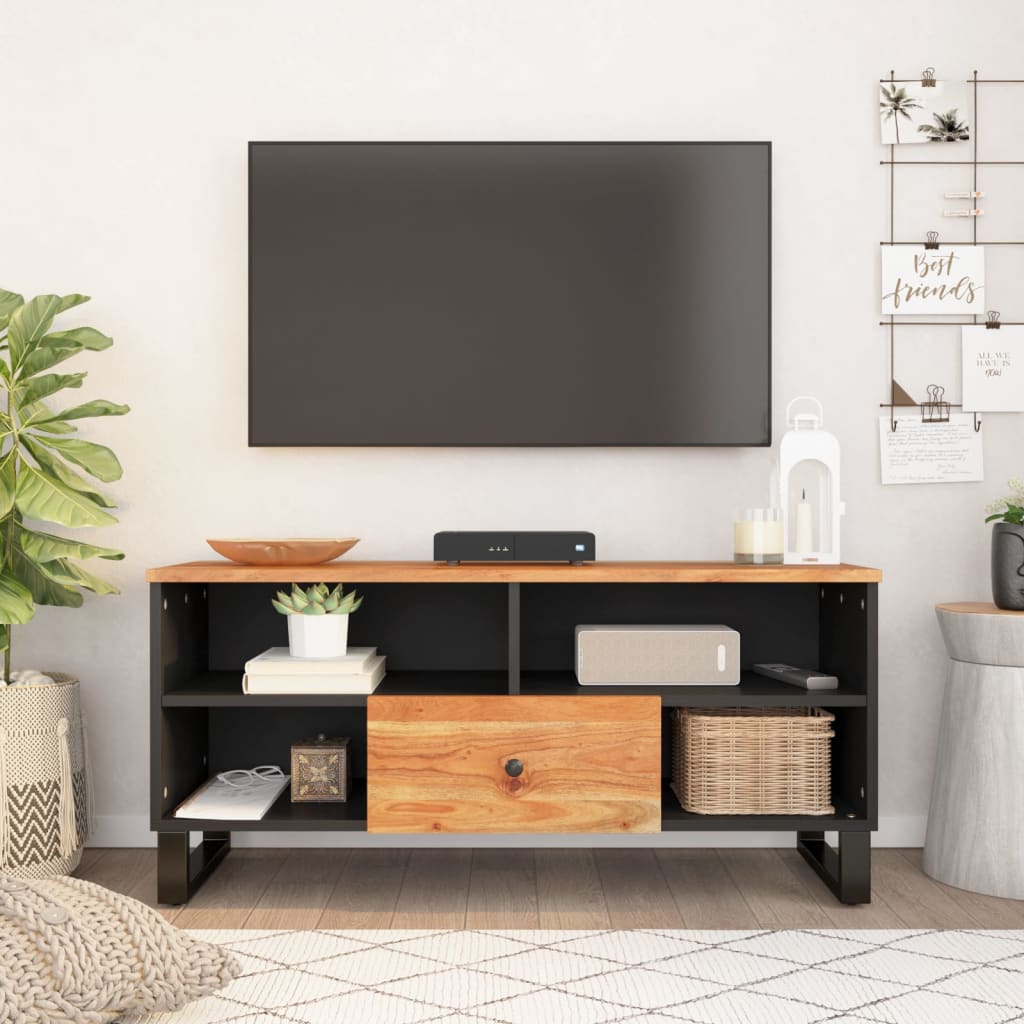 TV-Møbel Tre TV-benk 100x33x46 cm heltre akasie og