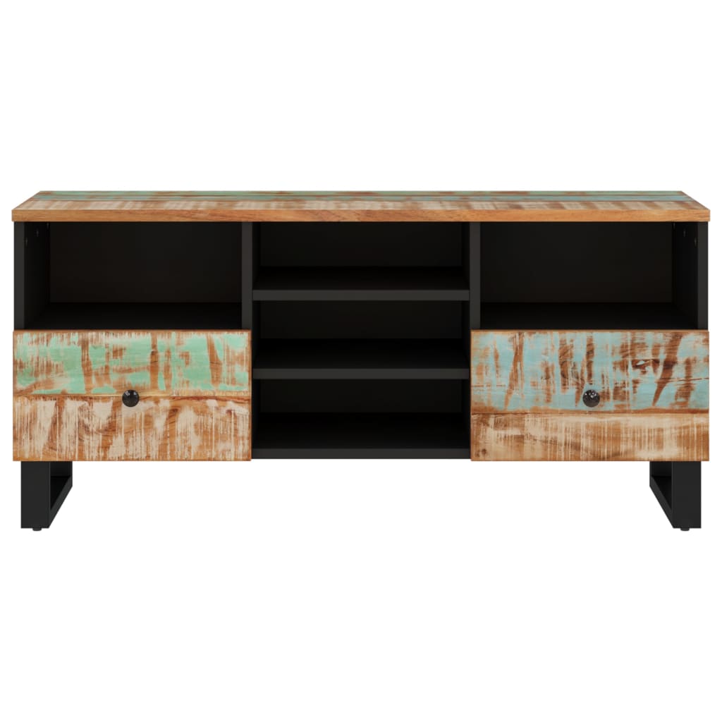 TV-Møbel Tre TV-benk 100x33x46 cm gjenvunnet heltre og