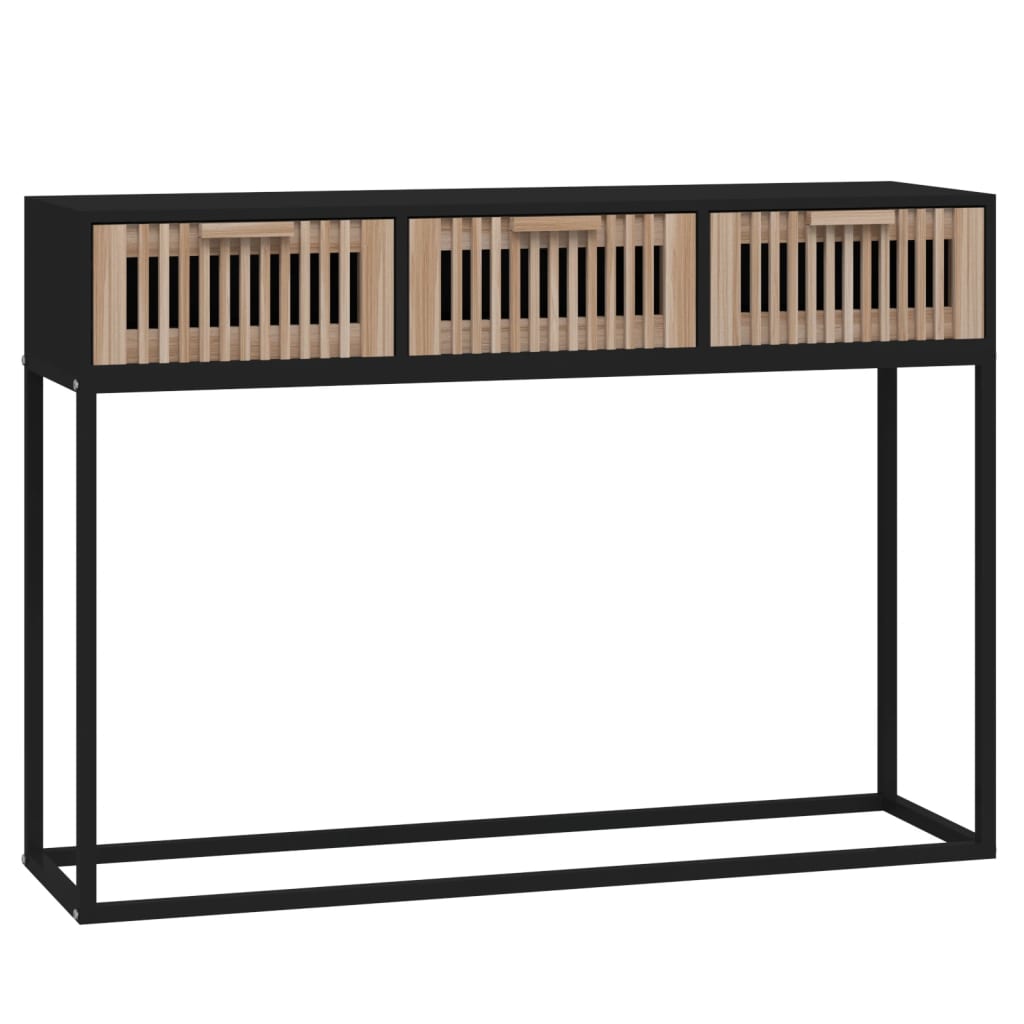 Avlastningsbord konsollbord Svart 105x30x75 cm