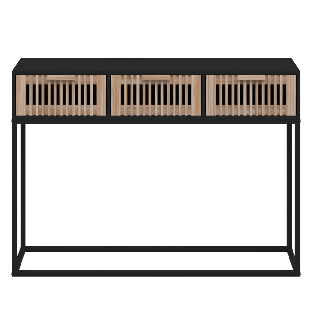 Avlastningsbord konsollbord Svart 105x30x75 cm