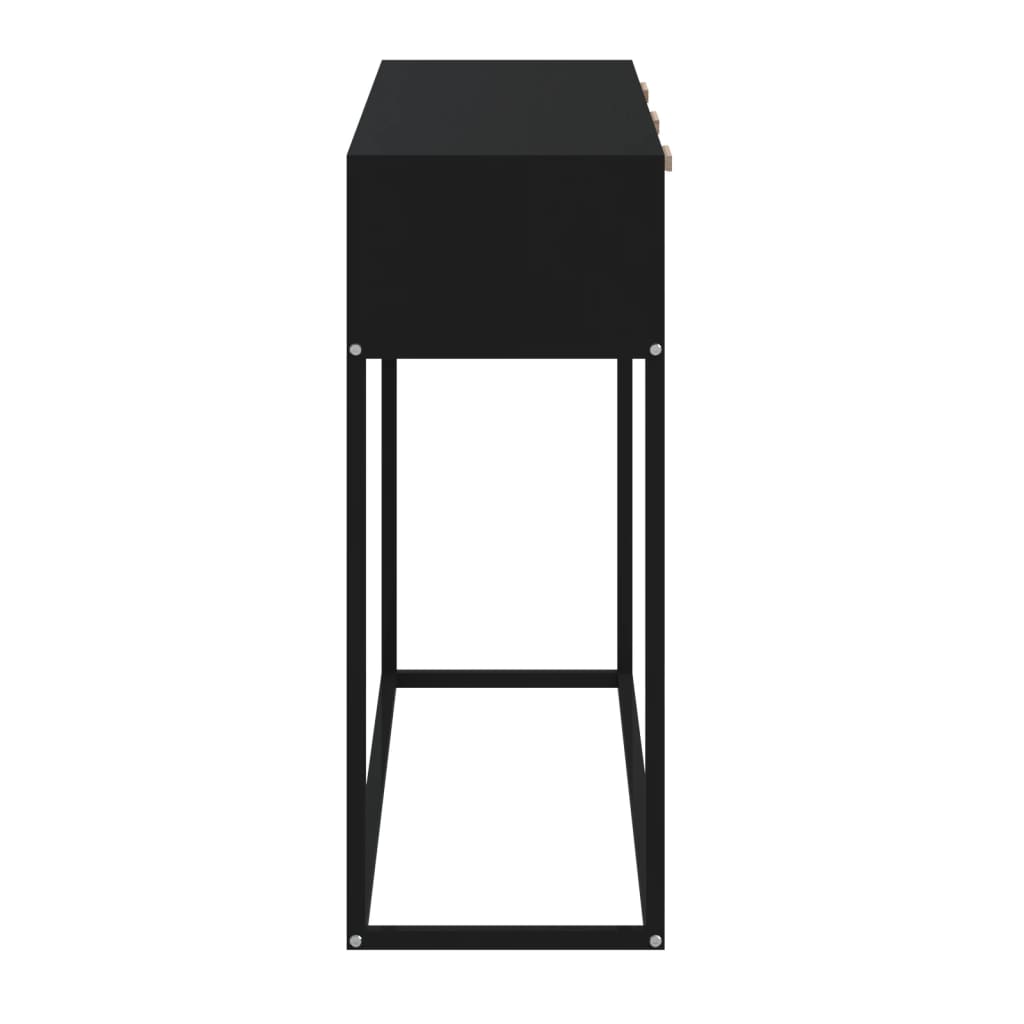 Avlastningsbord konsollbord Svart 105x30x75 cm