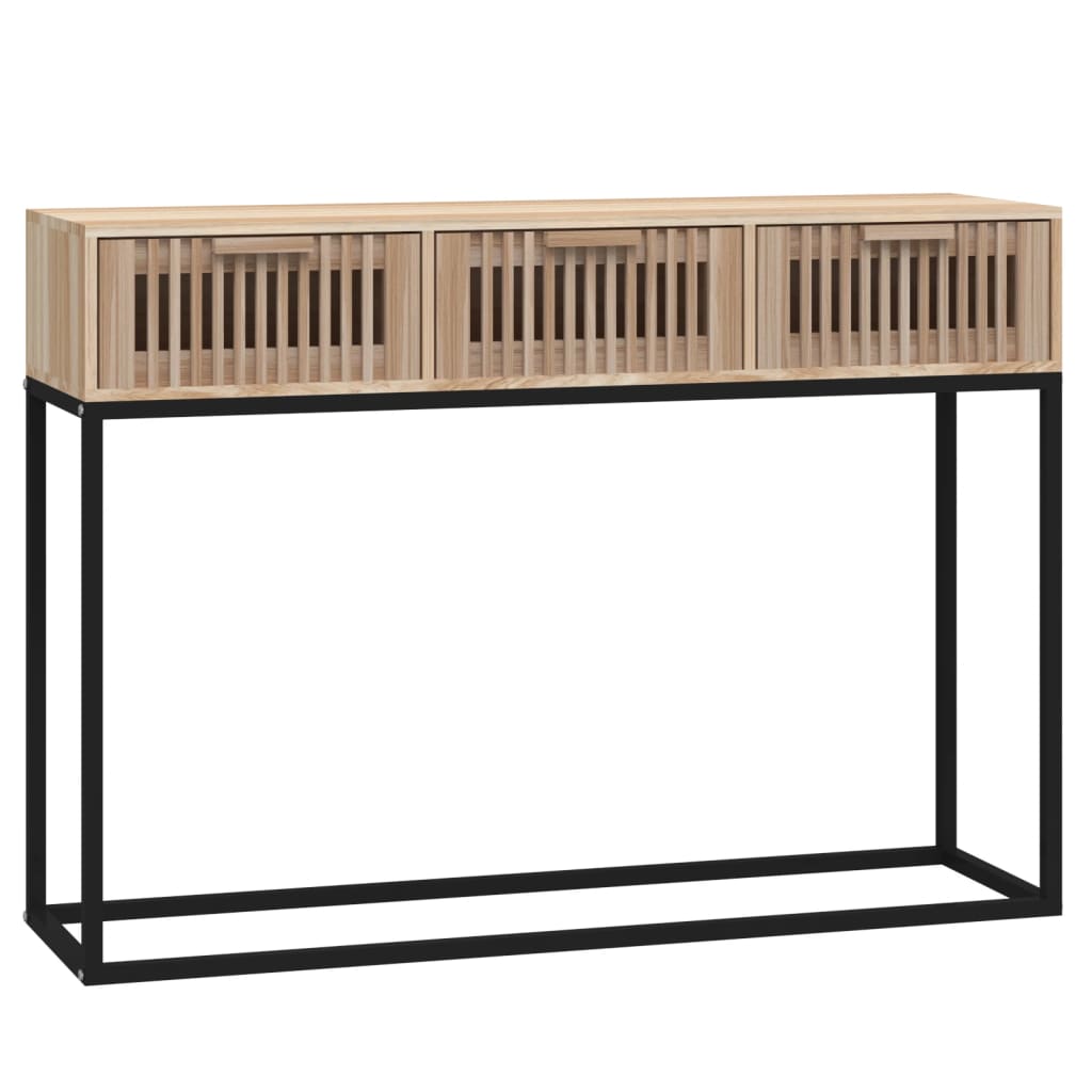 Avlastningsbord Konsollbord Tre 105x30x75 cm og jern