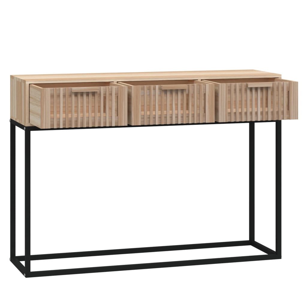 Avlastningsbord Konsollbord Tre 105x30x75 cm og jern