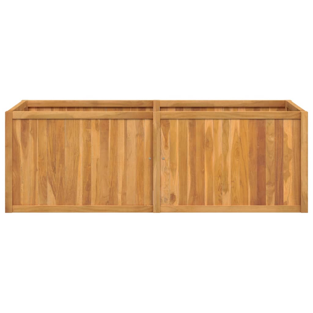 Utendørs Blomsterkasse Plantekasse Tre 150x50x50 cm heltre teak