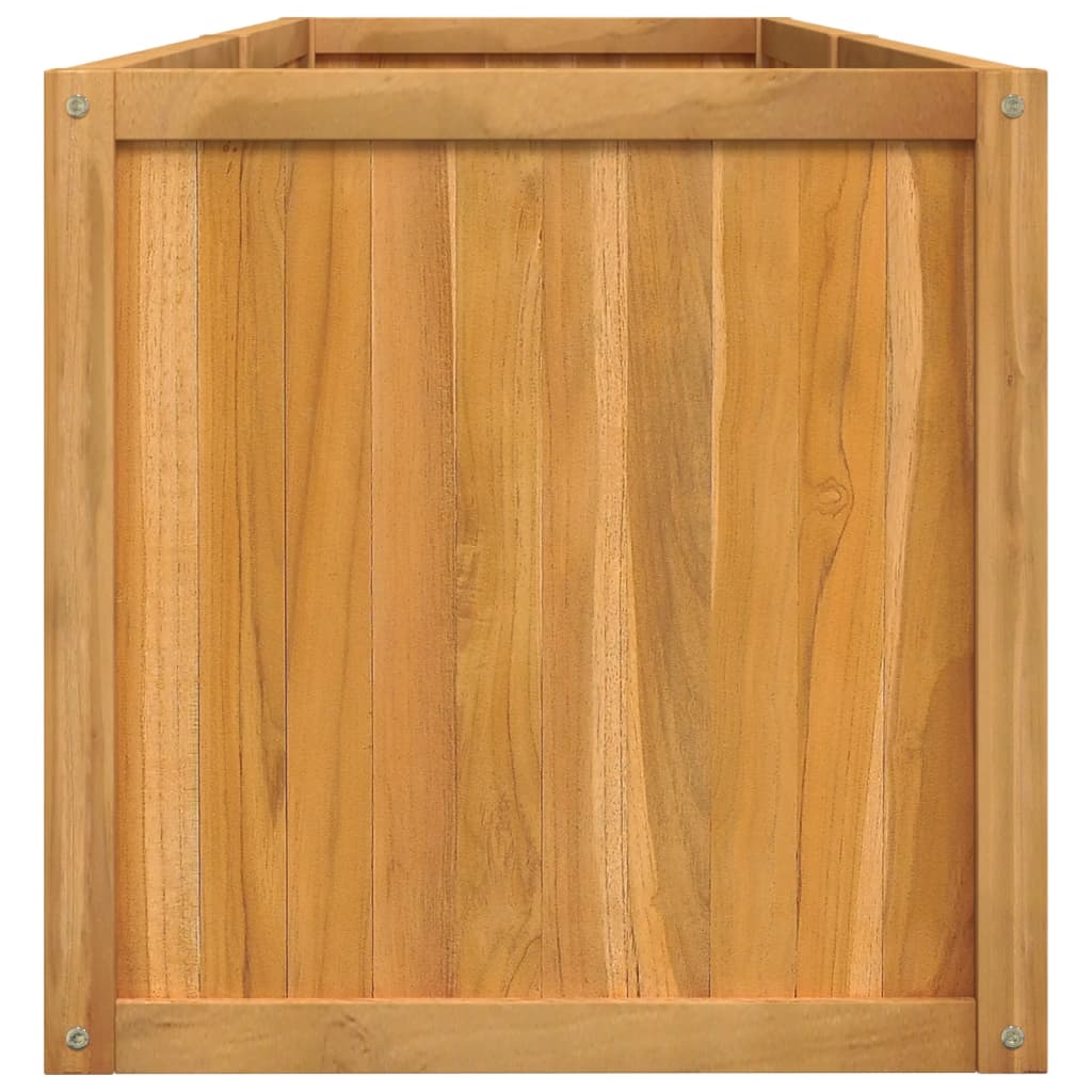 Utendørs Blomsterkasse Plantekasse Tre 150x50x50 cm heltre teak