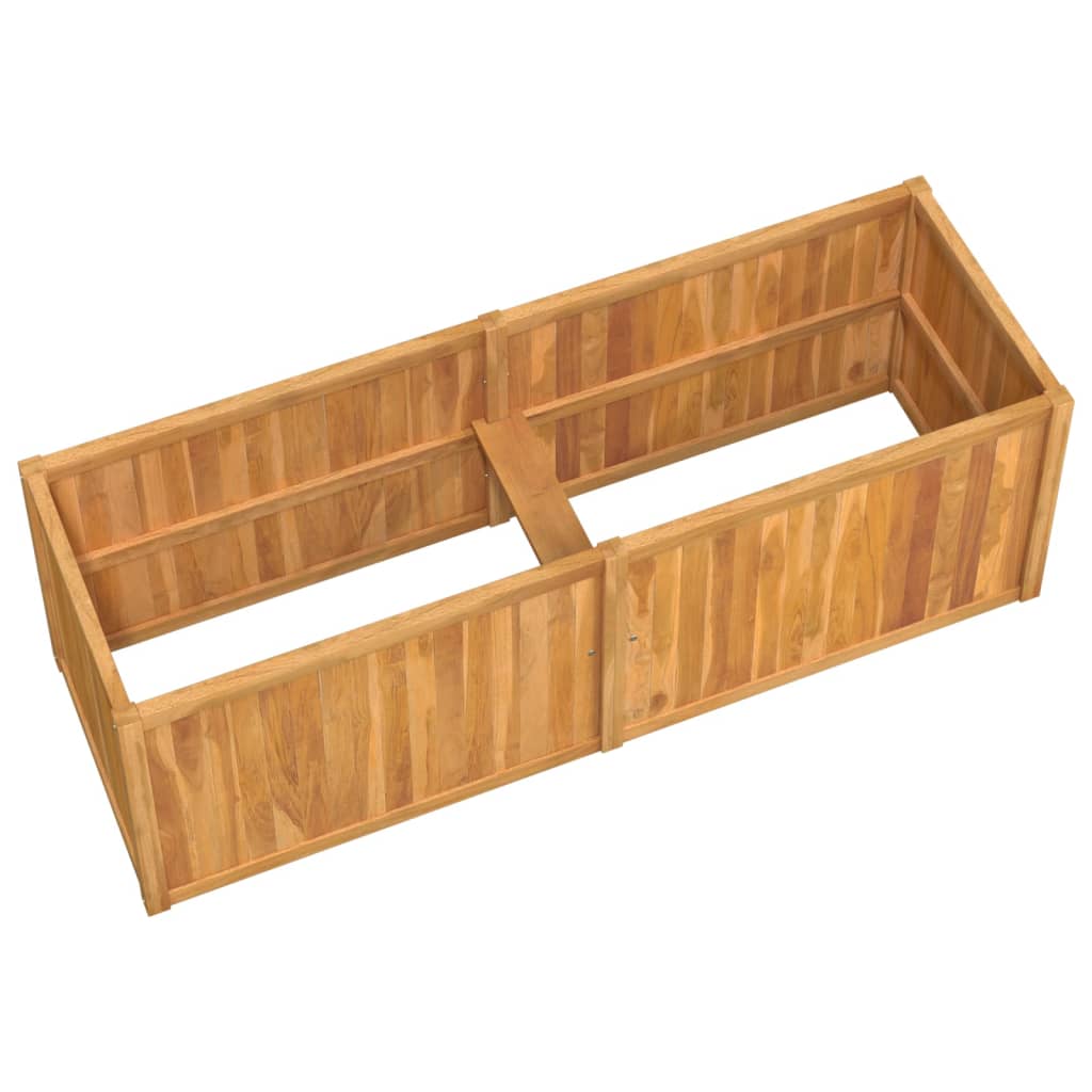 Utendørs Blomsterkasse Plantekasse Tre 150x50x50 cm heltre teak