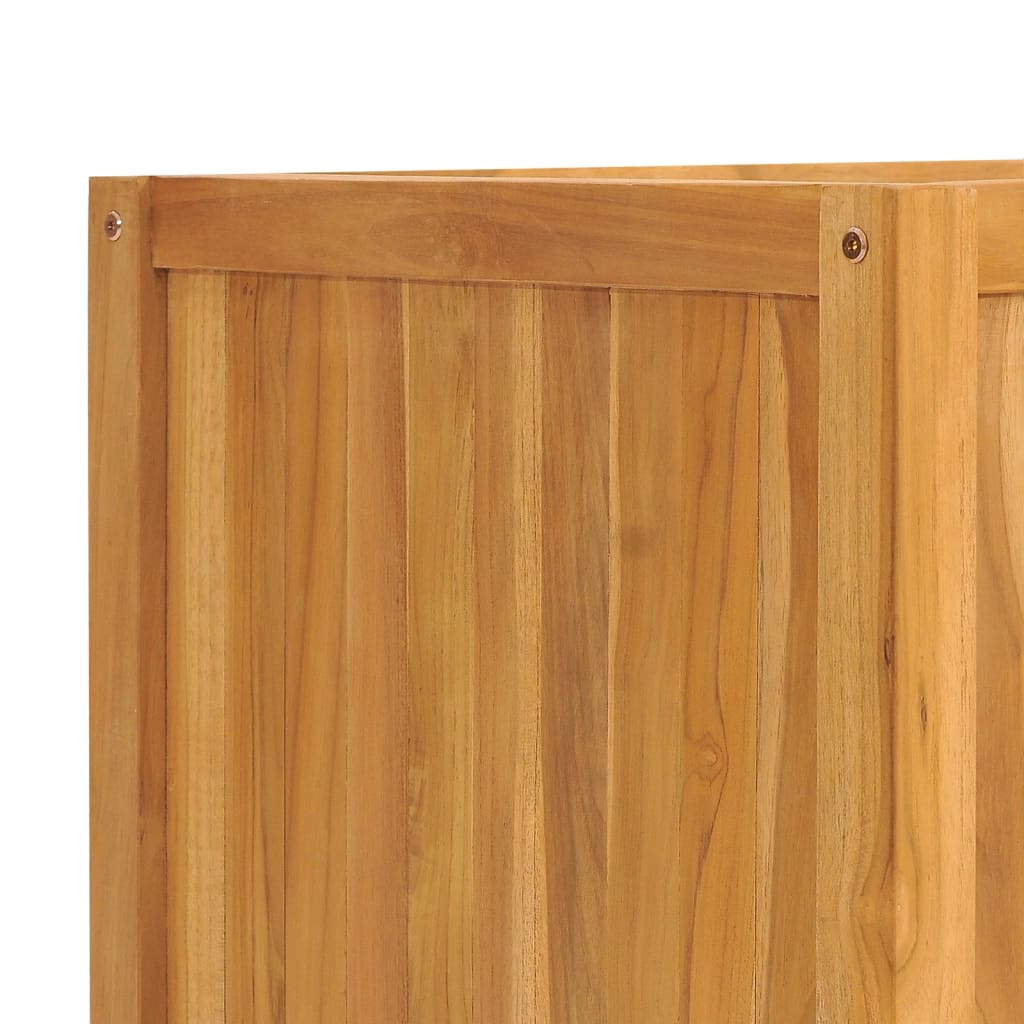 Utendørs Blomsterkasse Plantekasse Tre 150x50x50 cm heltre teak