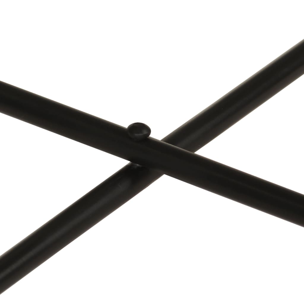 Salongbord Sofabord Svart 2 stk messing og metall