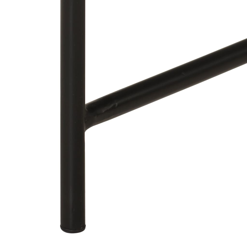 Salongbord Sofabord Svart 2 stk messing og metall