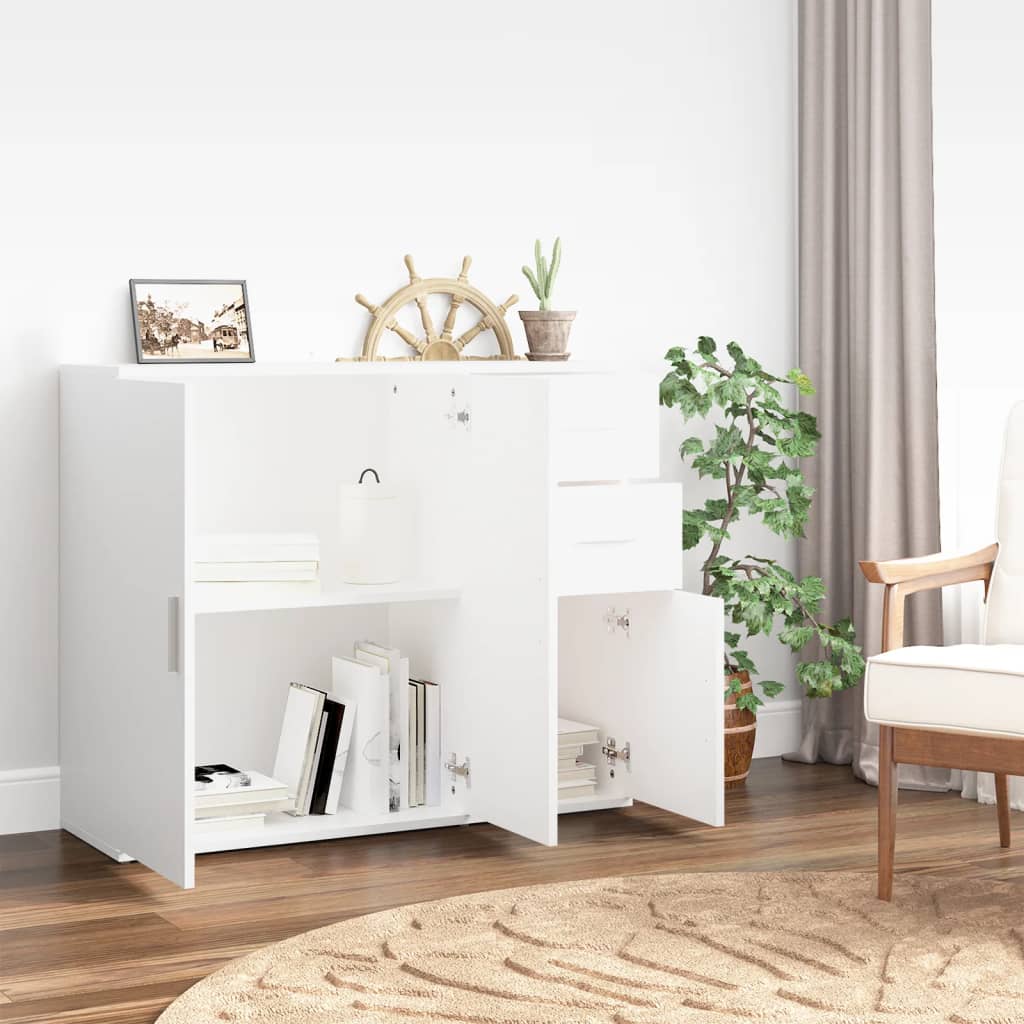 Kommode Hvit 91x29,5x75 cm