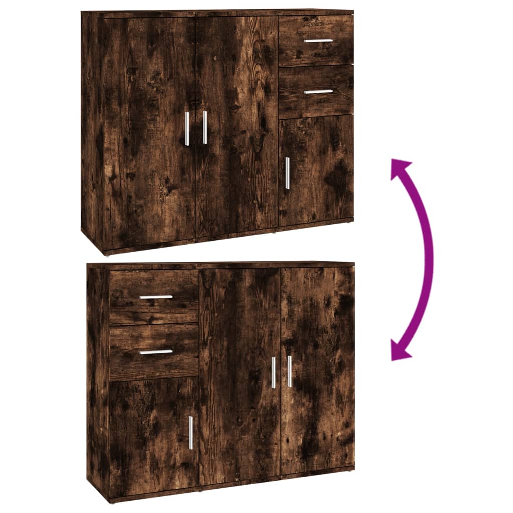 Skjenk Røkt Eik 91x29,5x75 cm