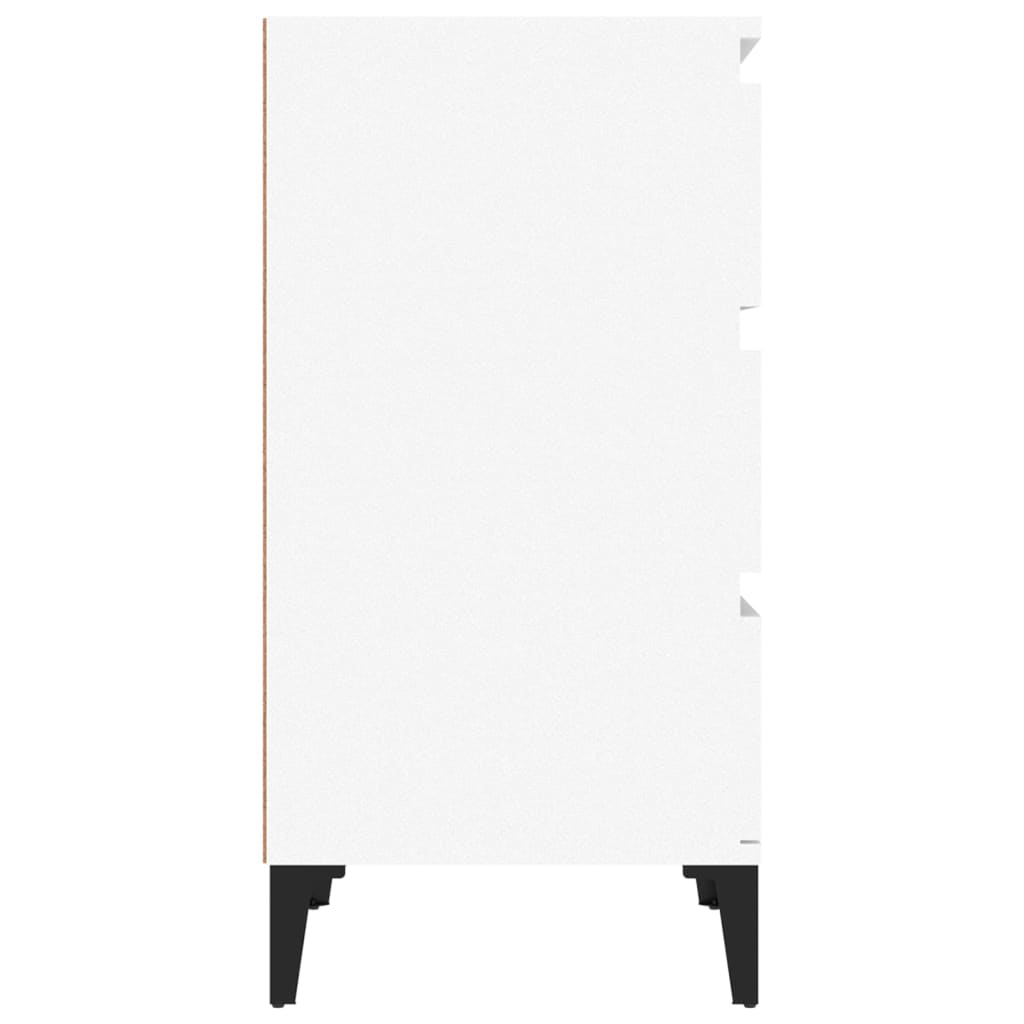 Nattbord Sengbord Hvit 40x35x70 cm