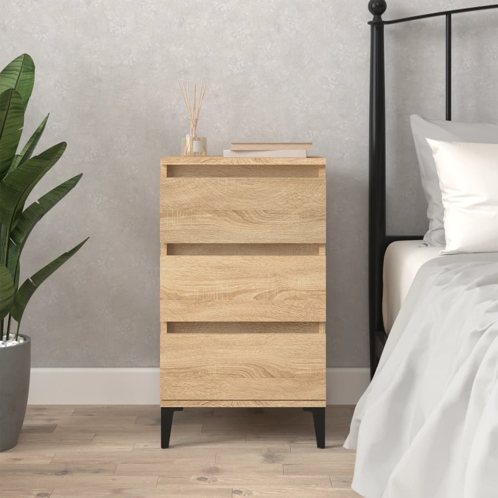 Nattbord Sengbord Sonoma Eik 40x35x70 cm