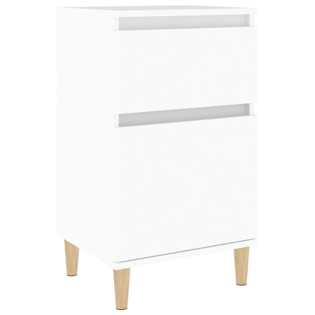 Nattbord Sengbord Hvit 40x35x70 cm