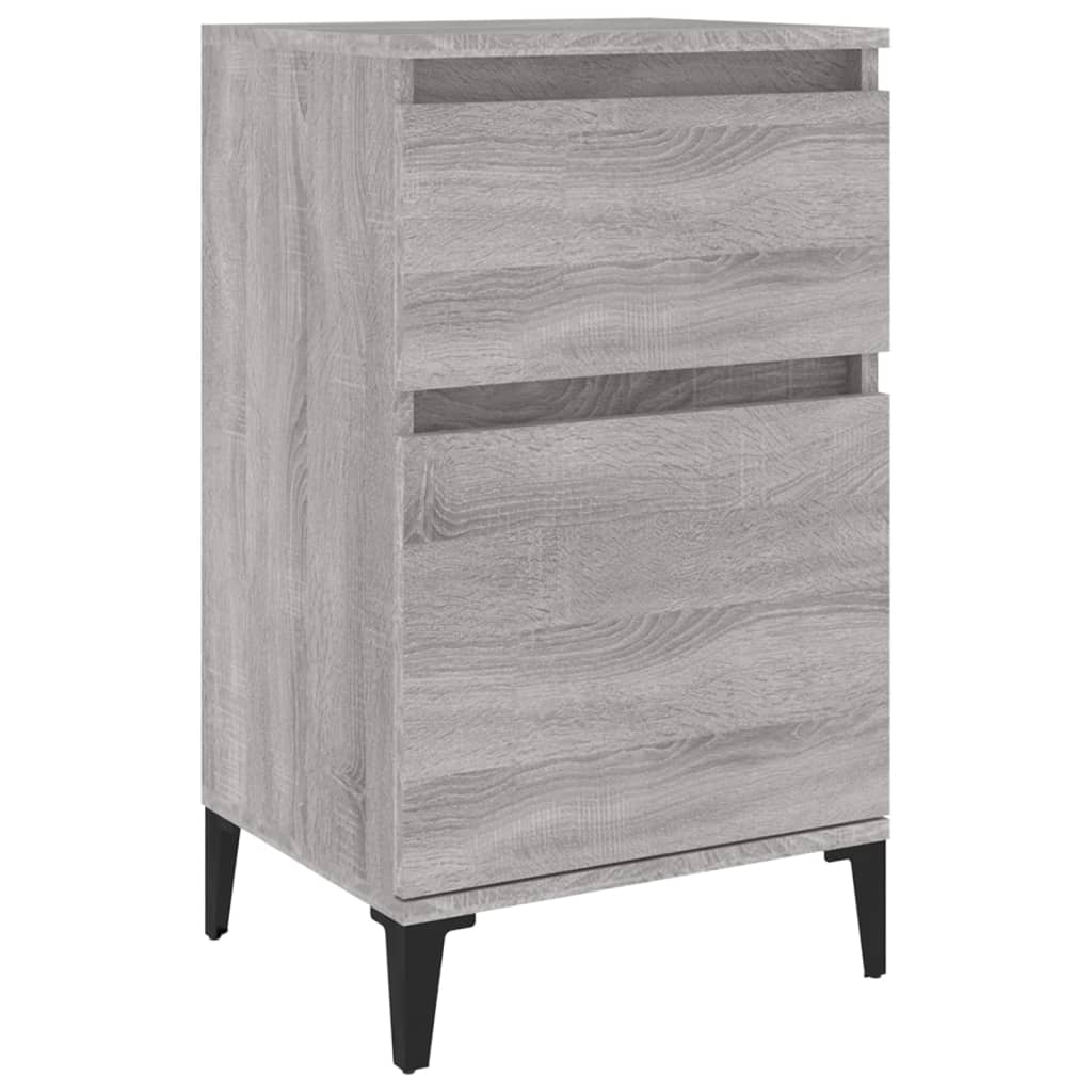 Nattbord Sengbord Sonoma Grå 40x35x70 cm