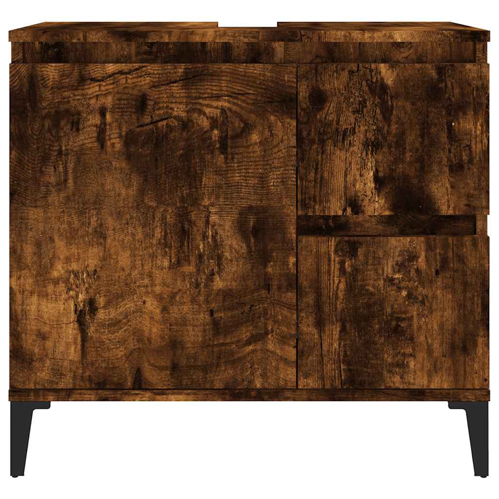 Baderomsskap Røkt Eik 65x33x60 cm