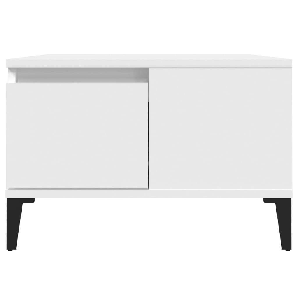 Salongbord Sofabord Hvit 55x55x36,5 cm