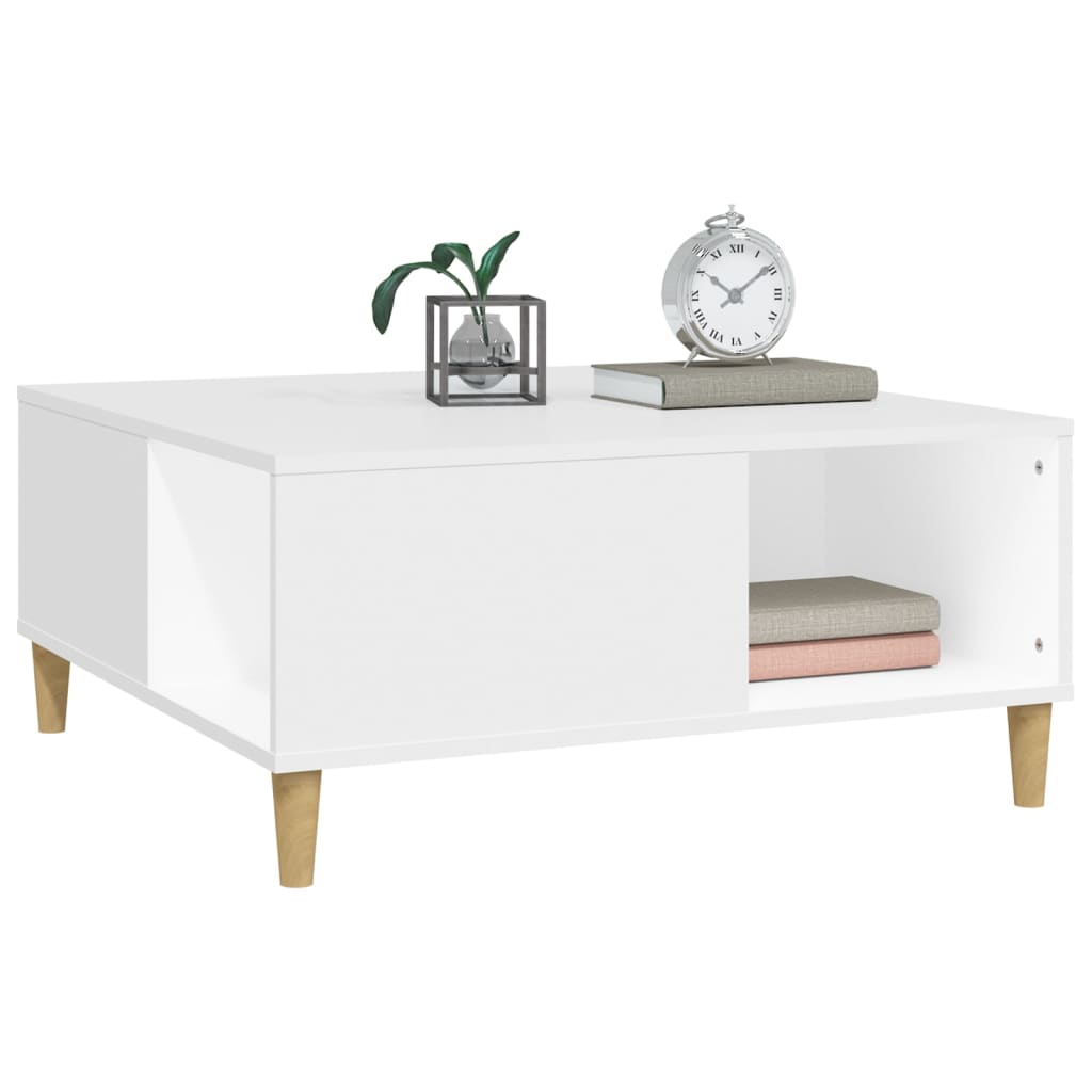 Salongbord Sofabord Hvit 80x80x36,5 cm