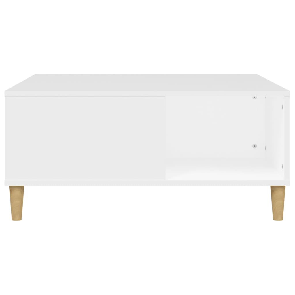 Salongbord Sofabord Hvit 80x80x36,5 cm