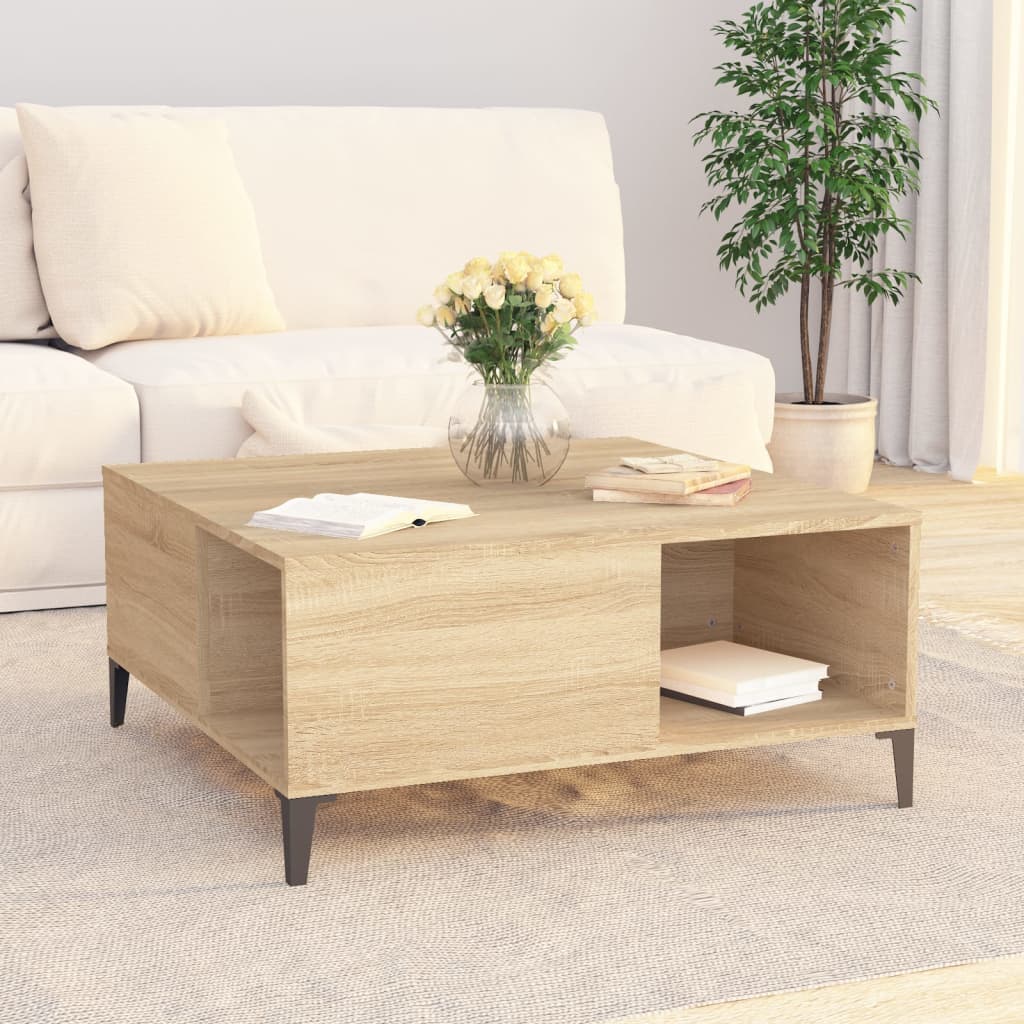 Salongbord Sofabord Sonoma Eik 80x80x36,5 cm