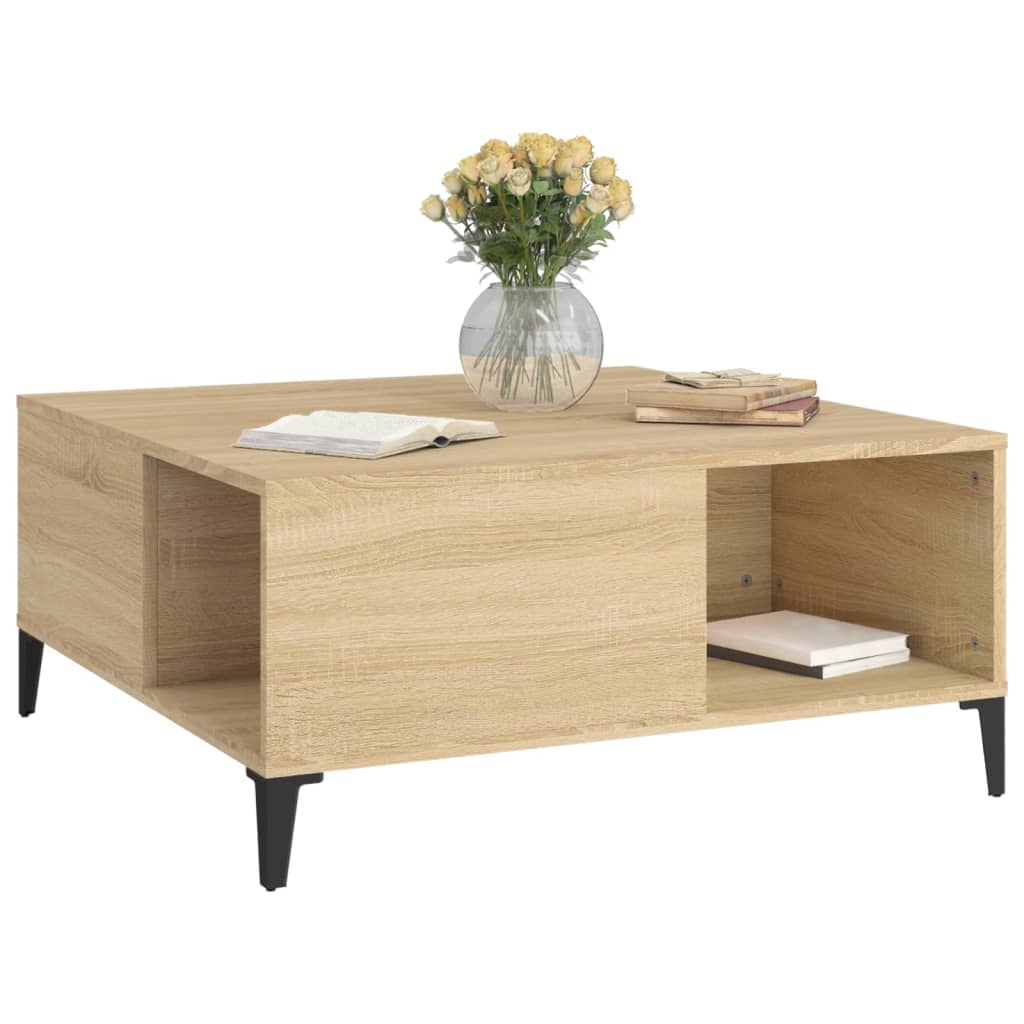Salongbord Sofabord Sonoma Eik 80x80x36,5 cm