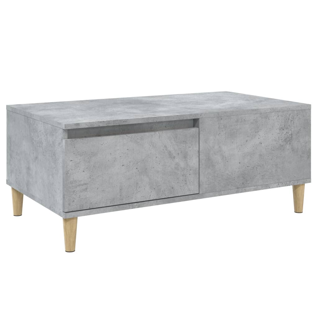 Salongbord Sofabord Betonggrå 90x50x36,5 cm