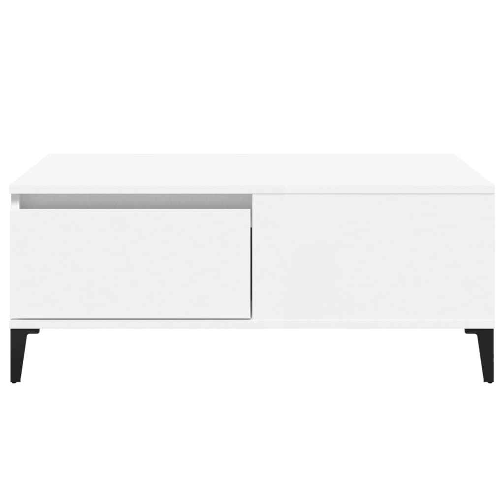 Salongbord Sofabord Hvit 90x50x36,5 cm