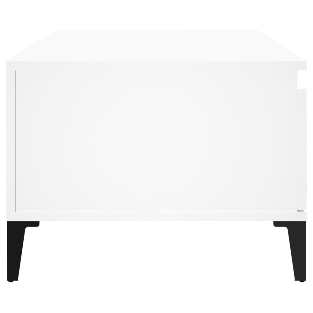 Salongbord Sofabord Hvit 90x50x36,5 cm
