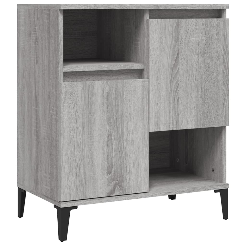 Skjenk grå sonoma 60x35x70 cm konstruert tre