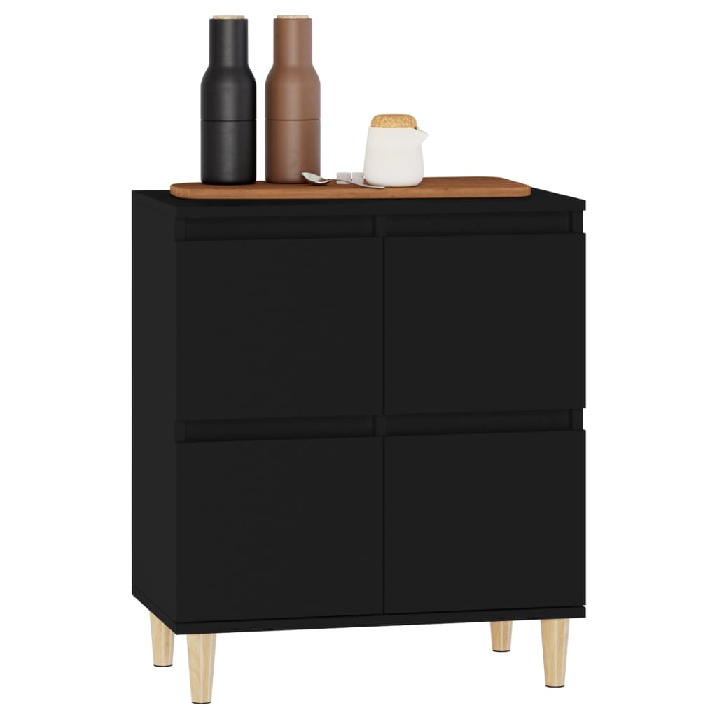 Kommode Svart 60x35x70 cm