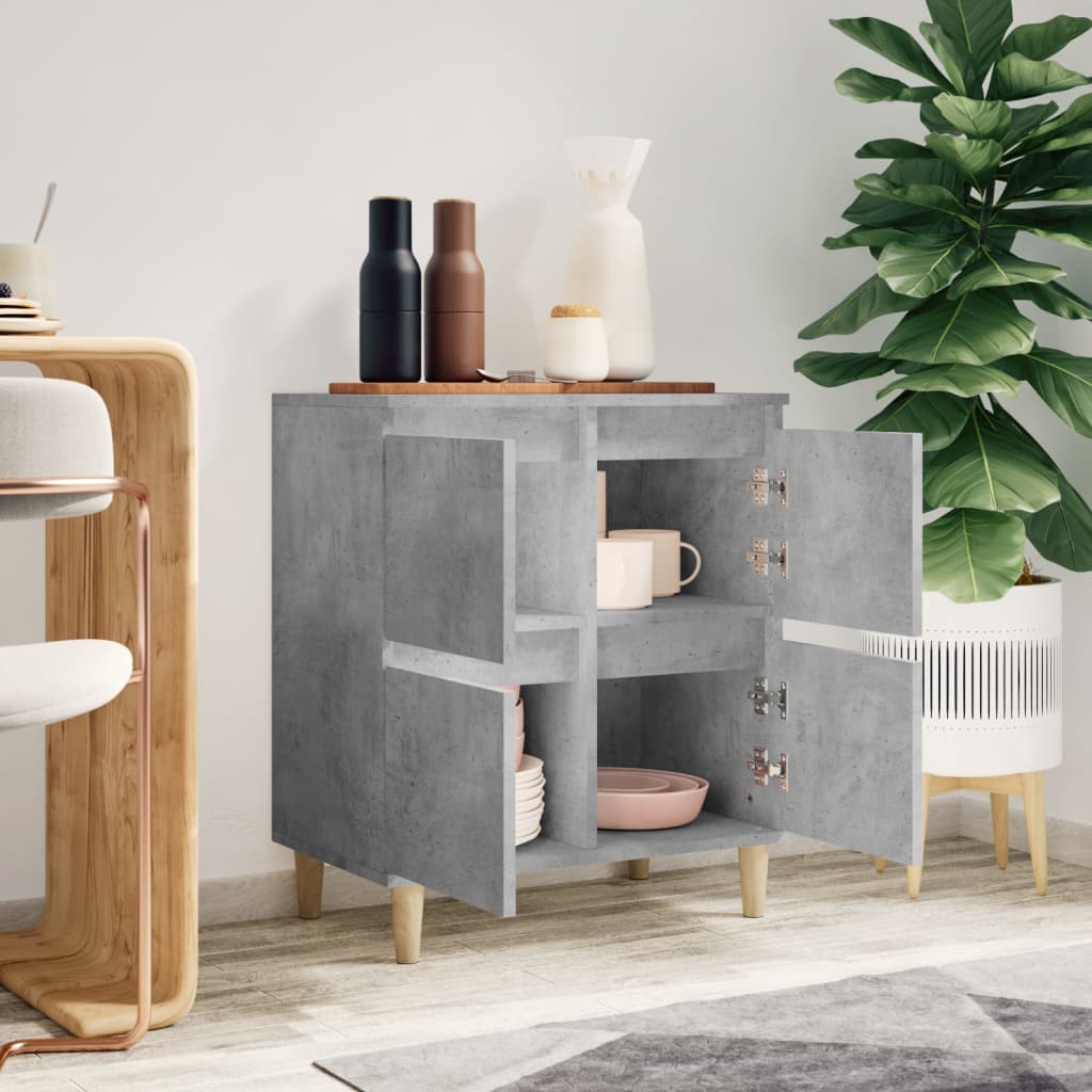 Kommode Betonggrå 60x35x70 cm