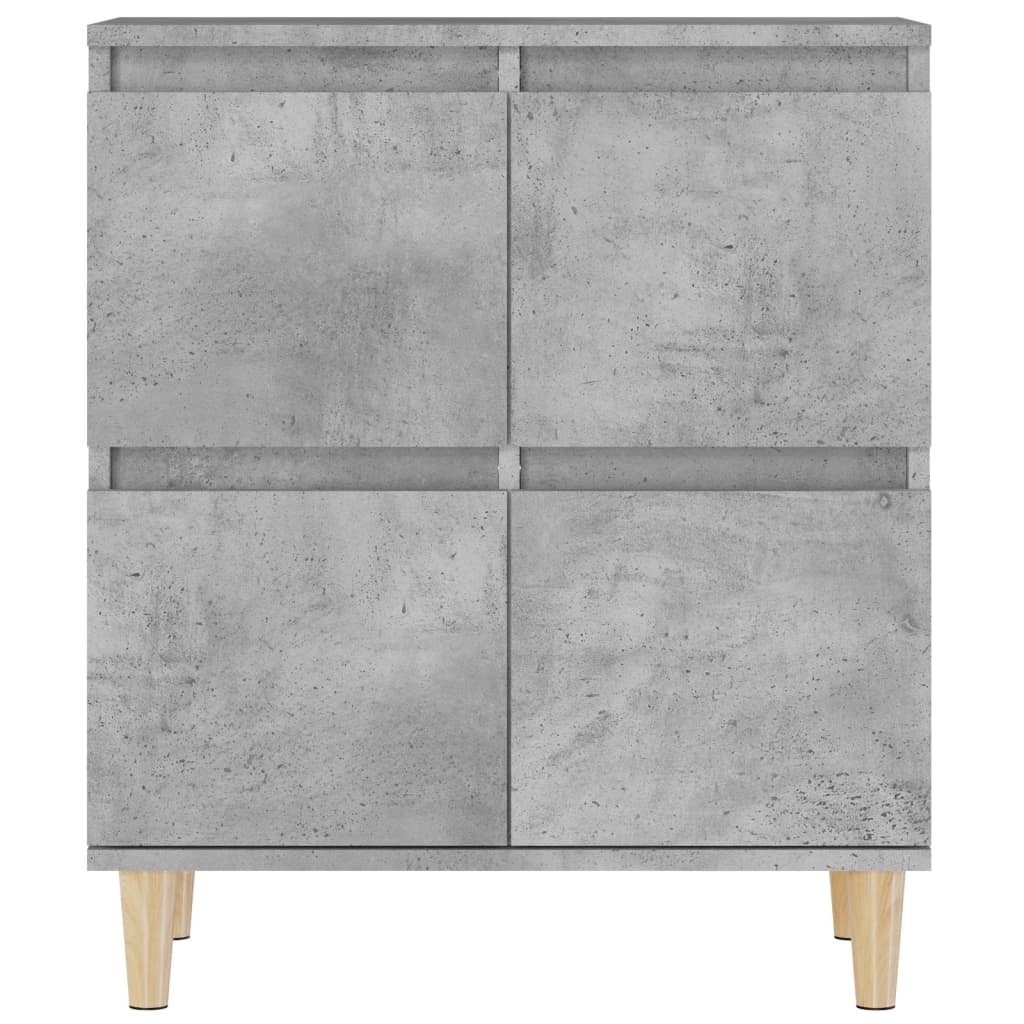 Kommode Betonggrå 60x35x70 cm