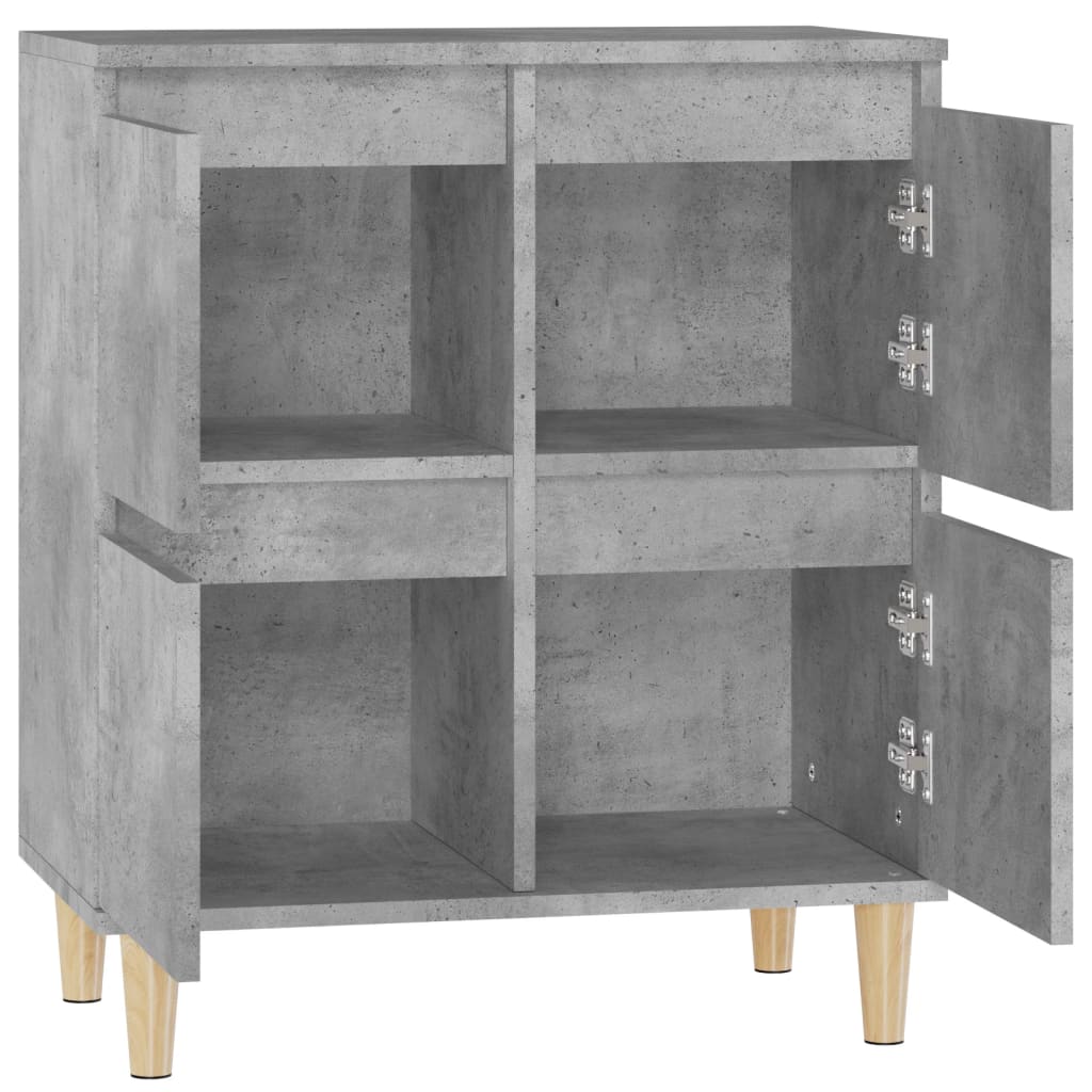 Kommode Betonggrå 60x35x70 cm