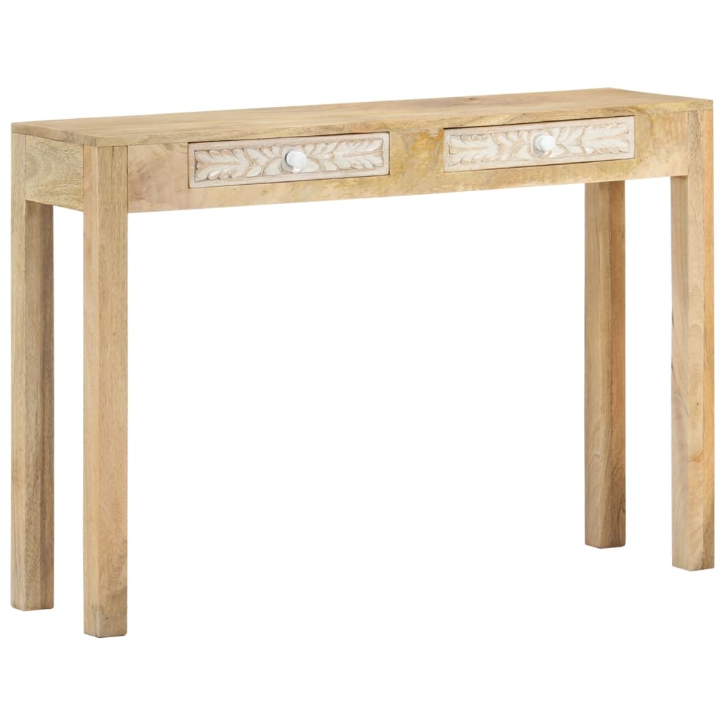 Avlastningsbord konsollbord Tre 110x30x75 cm bleket heltre mango