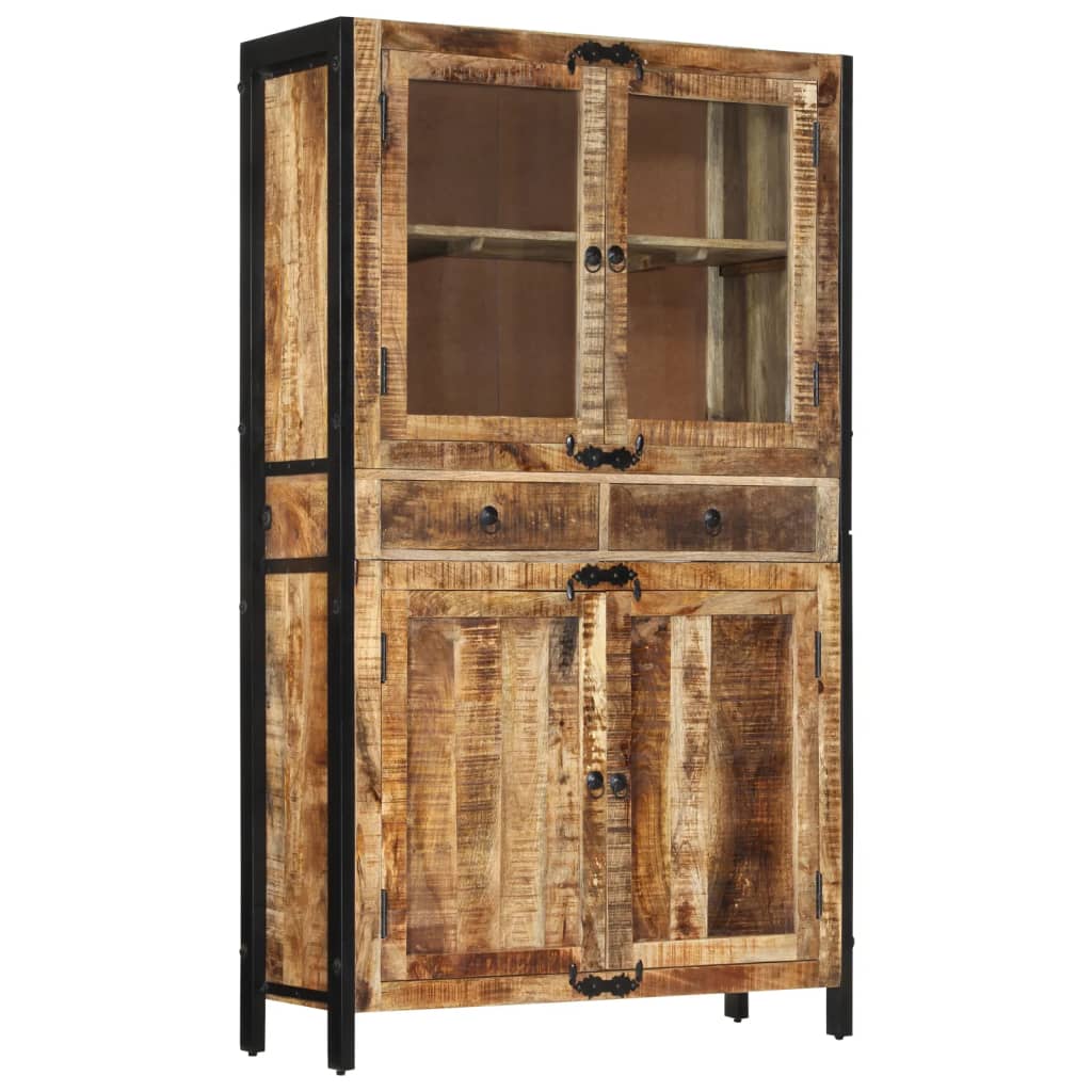 Skap Tre 100x40x175 cm grov heltre mango
