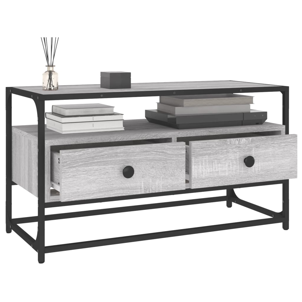 Skoskap Skohylle Skobenk Sonoma Grå 100x35x55 cm