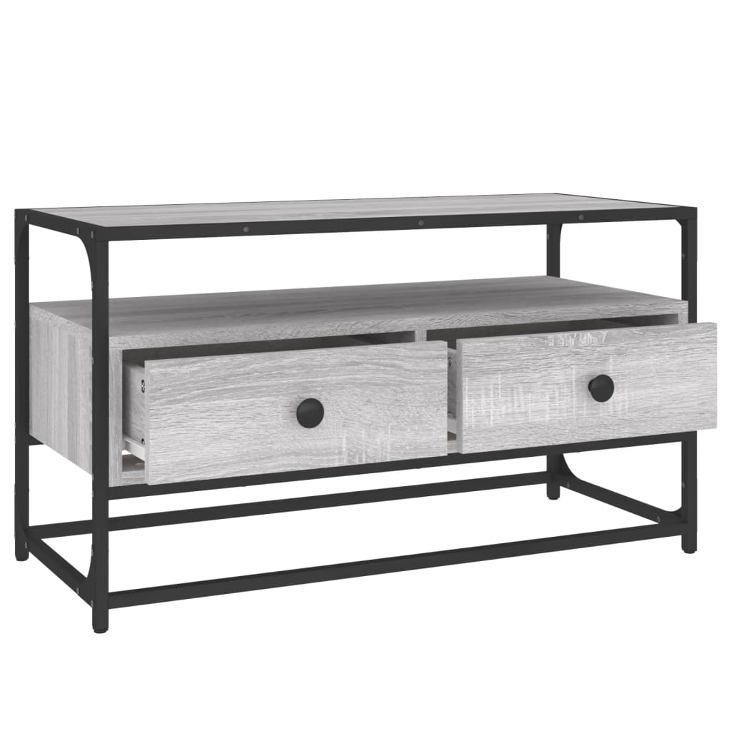 Skoskap Skohylle Skobenk Sonoma Grå 100x35x55 cm