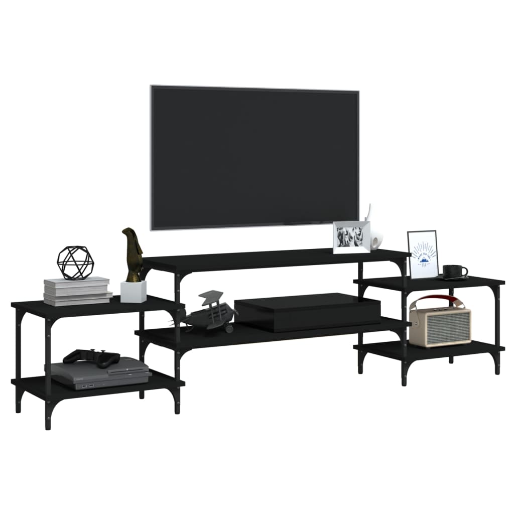TV-Møbel Svart TV-benk 197x35x52 cm