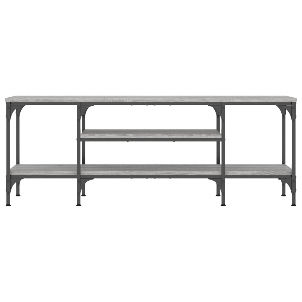 TV-Møbel Sonoma Grå Tv-benk 121x35x45 cm og jern