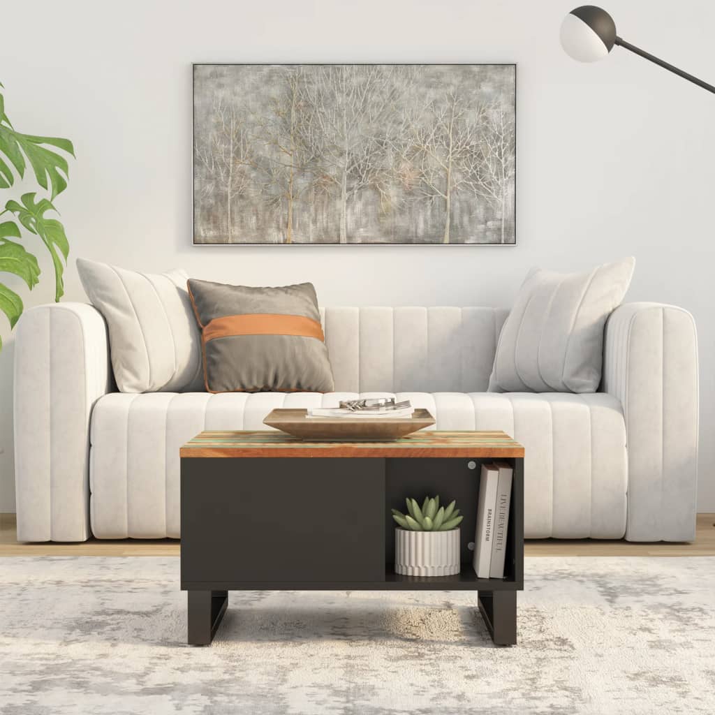 Salongbord Sofabord Tre Gjenvunnet Heltre 60x50x35 cm
