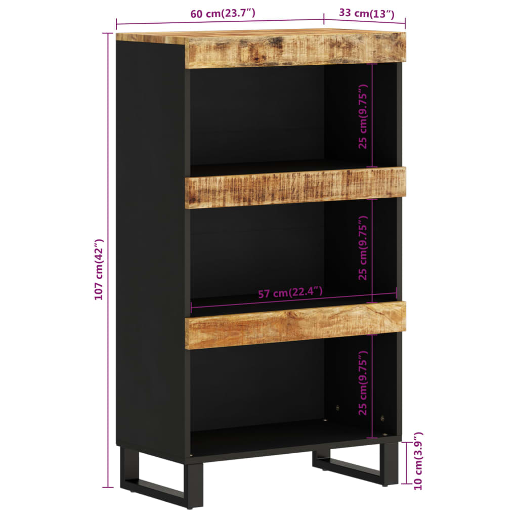 Skap Tre 60x33x107 cm heltre mango