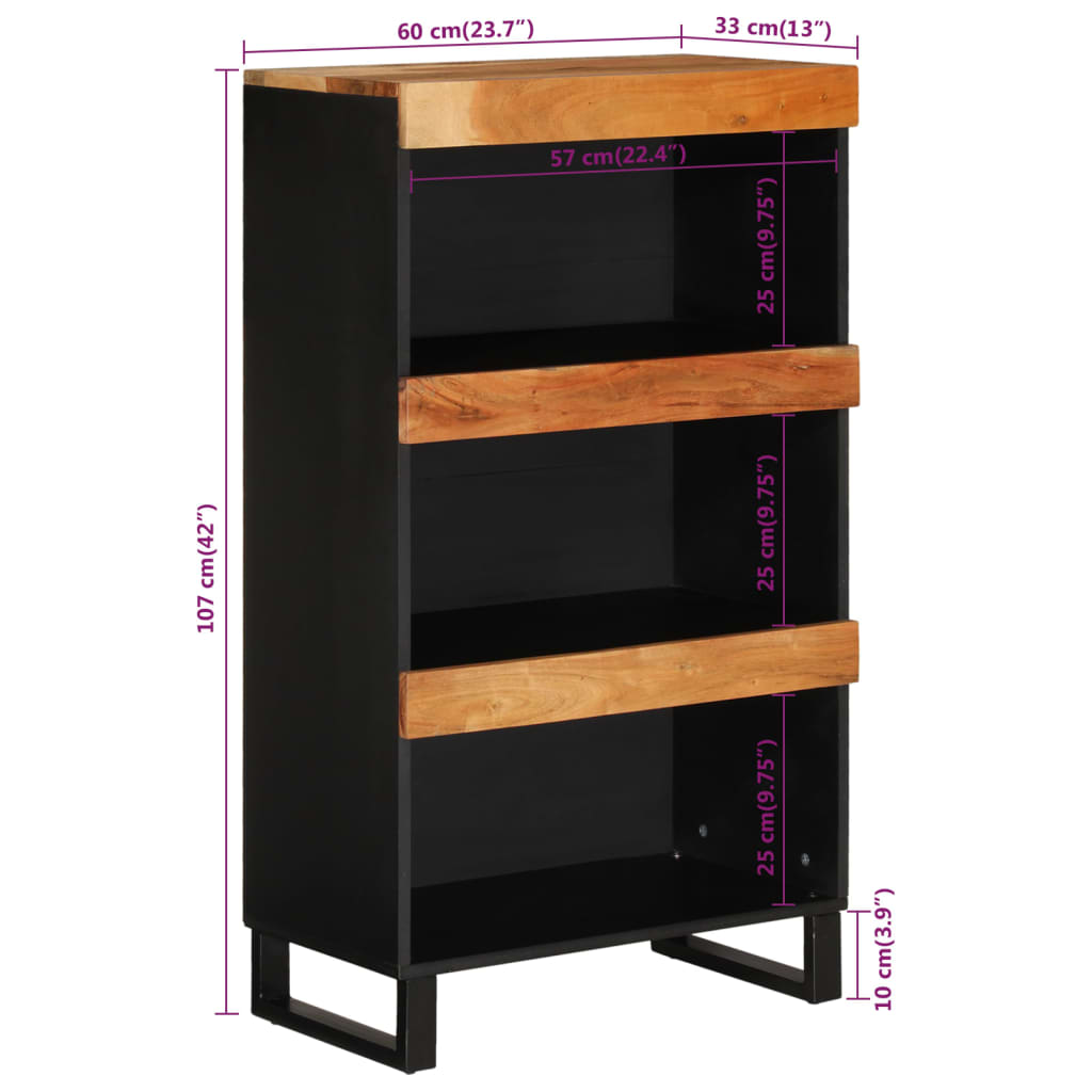 Skap Tre 60x33x107 cm heltre akasie