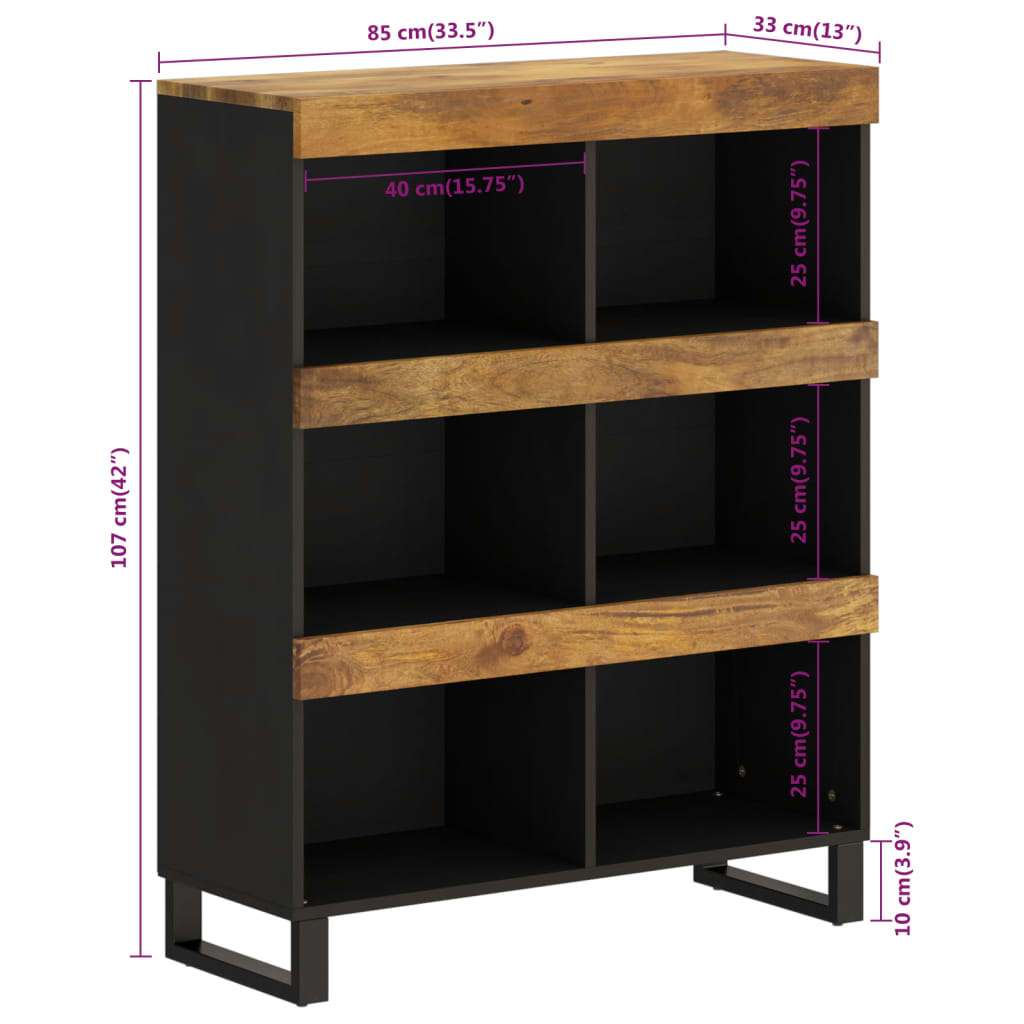 Skap Tre 85x33x107 cm heltre mango