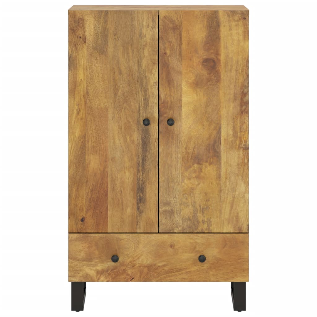 Skap heltre mango med skuff 60x33x100 cm jern