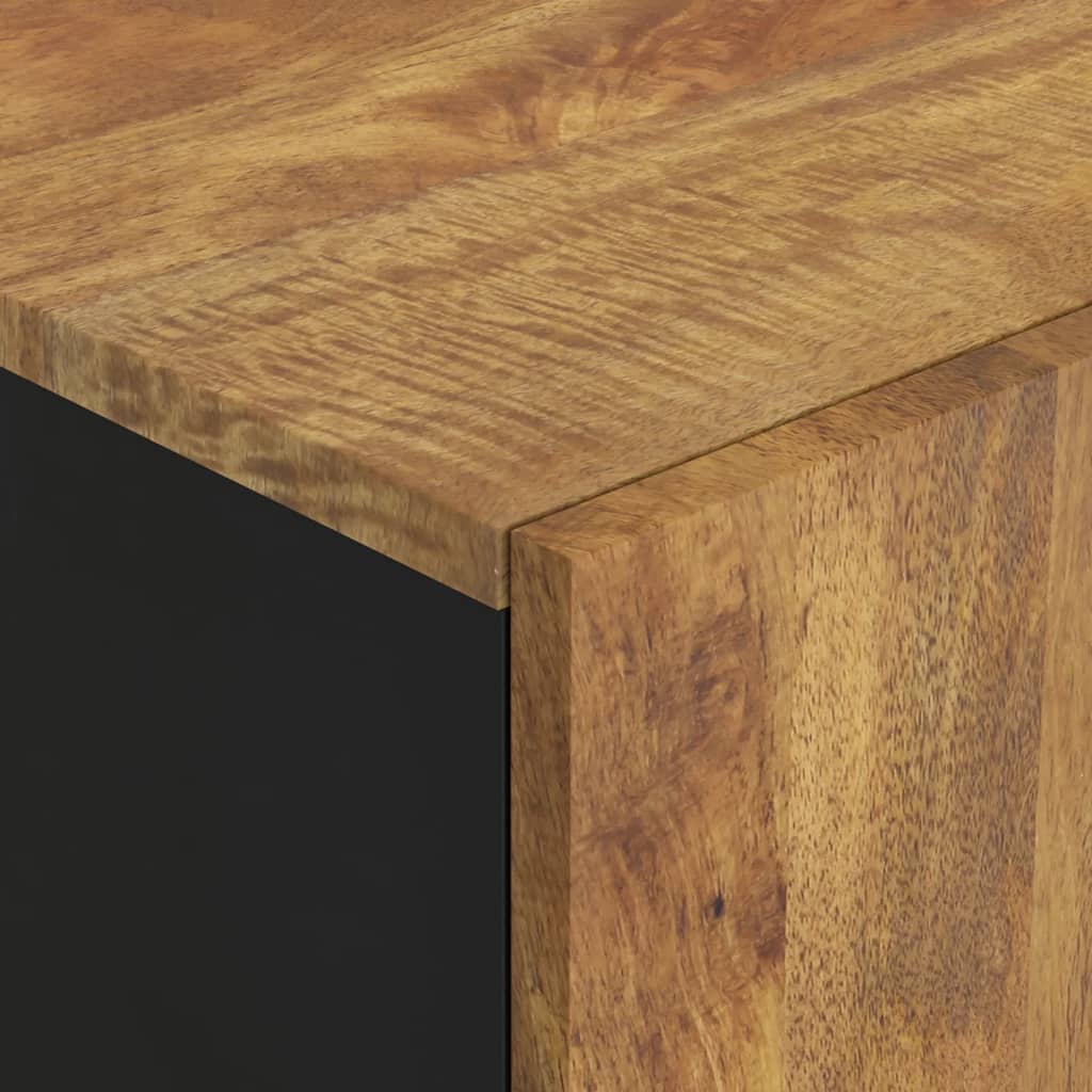 Skap heltre mango med skuff 60x33x100 cm jern