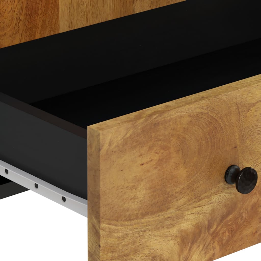 Skap heltre mango med skuff 60x33x100 cm jern